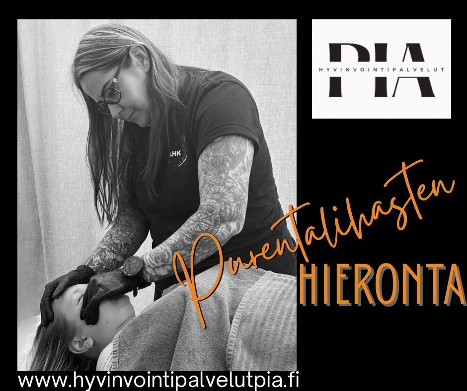 Koulutettu hieroja ja yrittäja Pia Vainikka, purentalihastenhieronta